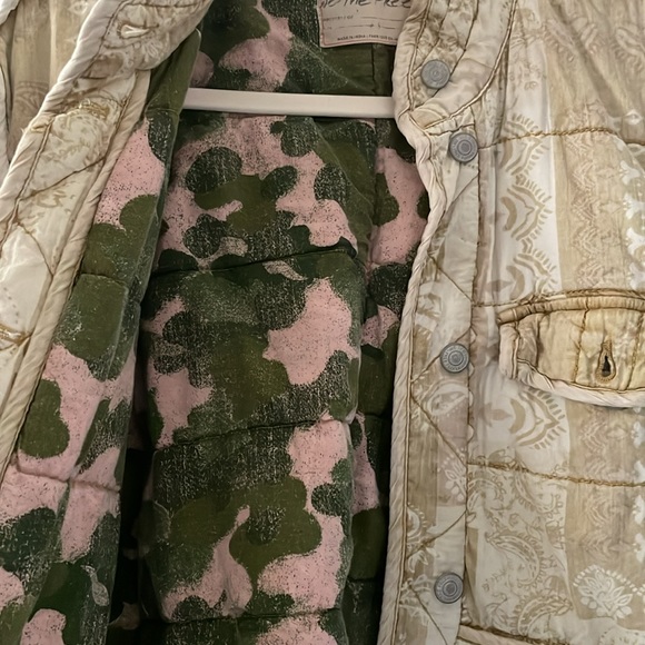 FADE OUT UTILITY QUILTED JACKET NEUTRAL PRINTED - Picture 4 of 9